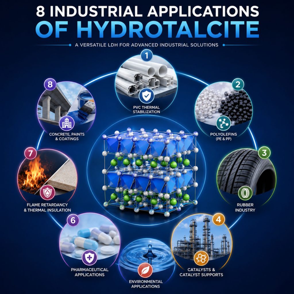 کاربرد هیدروتالسیت Hydrotalcite applications